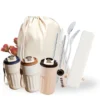 Eco Dining 3 in 1 Gift Set - Drawstring Bag, Coffee Mug & Cutlery Set
