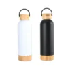 Eco Bamboo Thermos Flask 500ml With Bamboo Base - DW18
