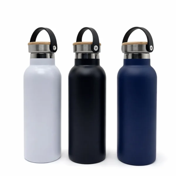 Stainless Steel Vacuum Flask With Bamboo Cover 500ml – DW09